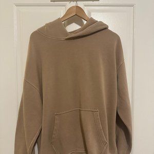 Abercrombie & Fitch Essential Popover Hoodie Oversized, Beige
